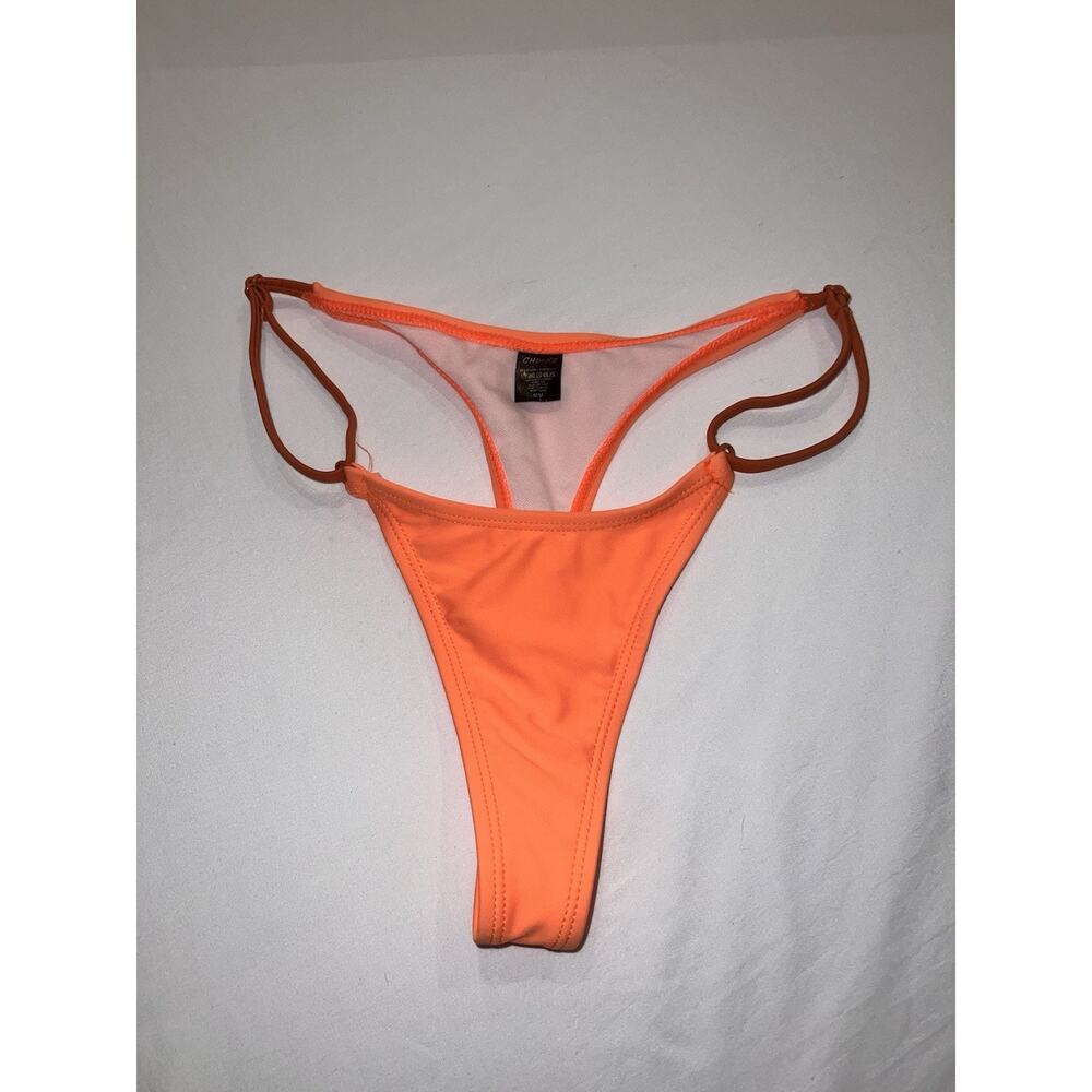 Boutine LA Chooks Women’s Orange Bikini Bottoms Size Medium Swimwear